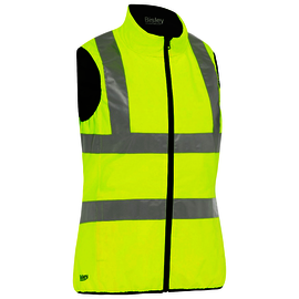 Protective Industrial Products Women's Large Hi-Viz Yellow Bisley® Polyester/Polyurethane/Taffeta Reversible Insulated Vest