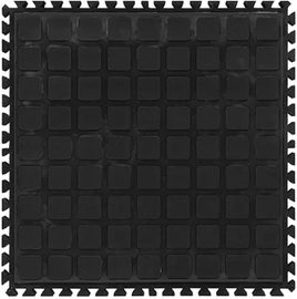 M+A Matting 18" X 18" Black Nitrile Rubber Hog Heaven® III Comfort Modular Tiles Floor Mat