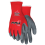 MCR Safety® Large Ninja® Flex 15 Gauge Gray Latex Palm And Fingertips Coated Work Gloves With Gray Nylon Liner And Knit Wrist