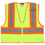 MCR Safety® Large Hi-Viz Green WCCL2L Polyester Mesh Vest