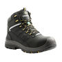 TERRA Size 9 Black Findlay Leather Composite Toe Safety Boots With High Traction, Slip Resistant Rubber Outsole