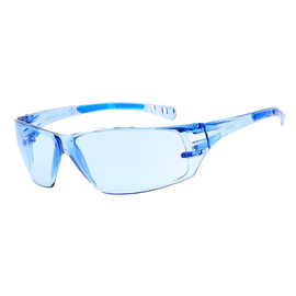 picture of blue lens safety glasses