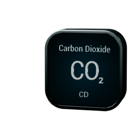 Food Grade Carbon Dioxide, 20 Pound High Pressure Steel Cylinder, CGA 320 Washer