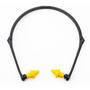 RADNOR™ Black And Yellow Around-The-Neck Polyurethane Foam Banded Earplugs