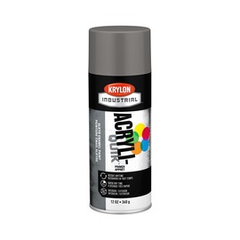Krylon® 12 Ounce Aerosol Can Flat Gray Industrial Acryli-Quik™ Acrylic Lacquer Spray Paint