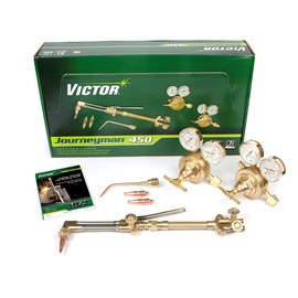 Victor welding & cutting set on white background