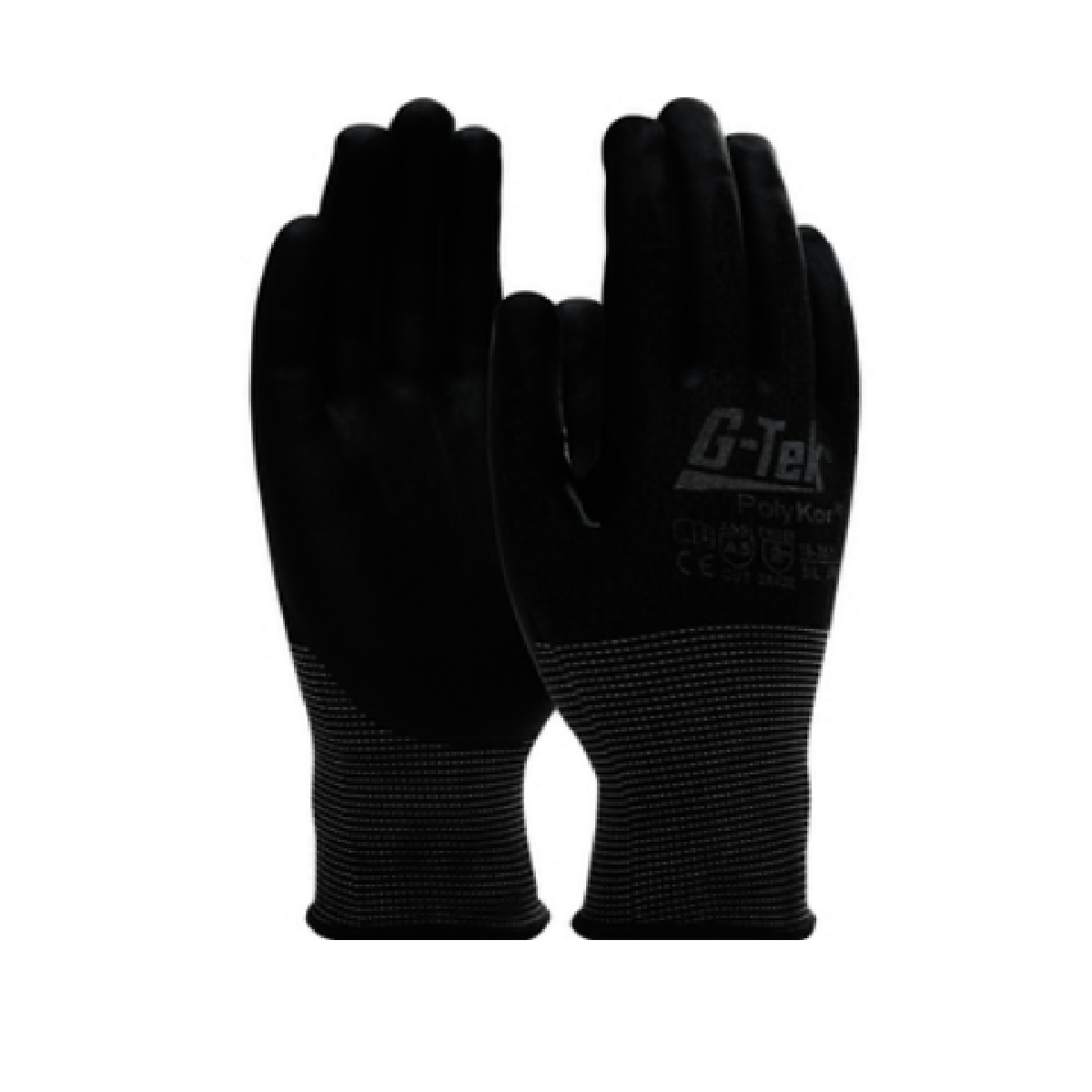 PIP 44-3745/XL Extra Large Cut 3 Non Touch Screen Compatible Black Nitrile  Coated Knit Protective Gloves