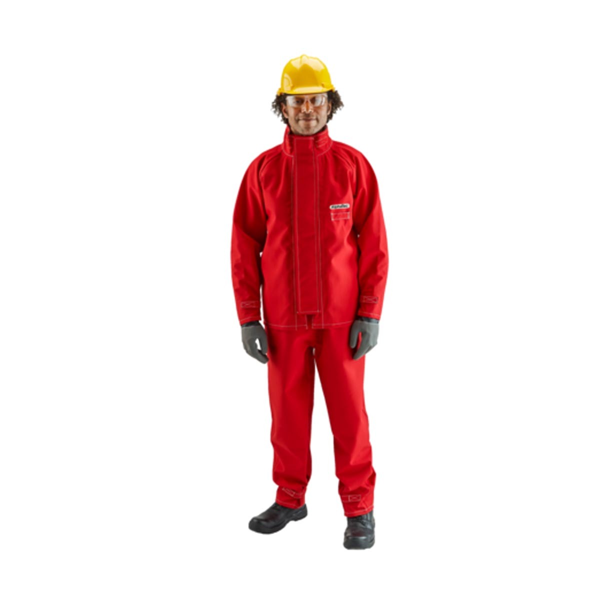 Airgas - ANE66-660-XL - Ansell X-Large Red AlphaTec® Polyester Jacket/Coat