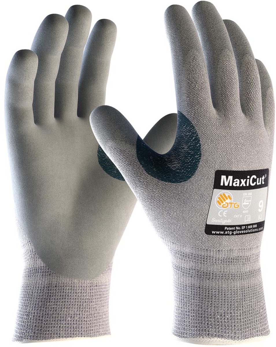 PIP Case of 72 Pair A3 Cut Level G-TEK Gray Smooth Grip Work Gloves 19