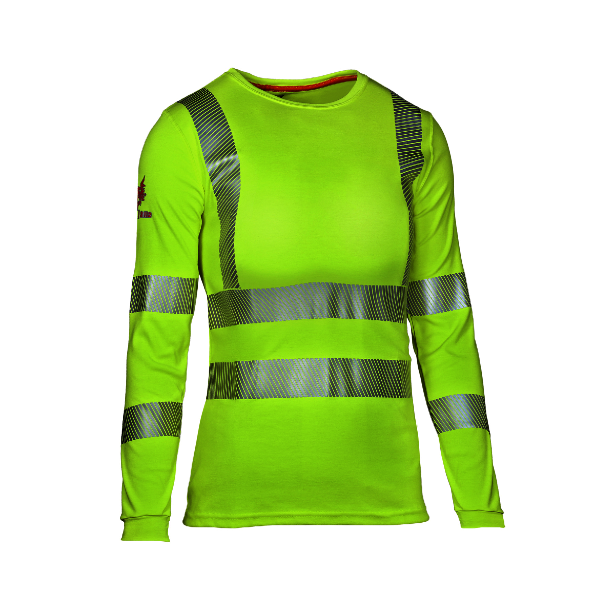 National Safety Apparel Womens 3X HiViz Yellow 6.25 Oz. Dual Hazard Knit  Shirt