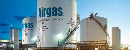 On-site bulk tanks, part of an Airgas air separation unit, one of our many supply modes for gases.