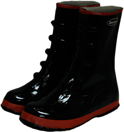 Liberty Safety Size 8 DuraWear™ Black 14" Rubber 5-Buckle Boots