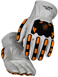 Tillman™ 2X Pearl, Black And Gold Top Grain Cowhide Leather Para-Aramid/Steel Blend Lined Drivers Gloves