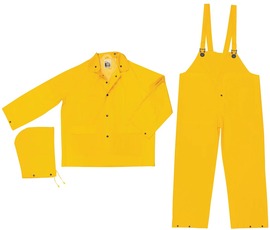 MCR Safety Large Yellow Classic .35 mm PVC And Polyester Suit