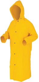 MCR Safety 4X Yellow 49" Classic Plus .35 mm PVC And Polyester Coat