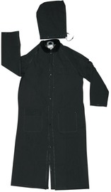 MCR Safety 4X Black 60" Classic Plus .35 mm PVC And Polyester Coat