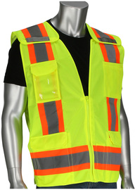 Protective Industrial Products X-Large Hi-Viz Yellow Mesh/Polyester Vest