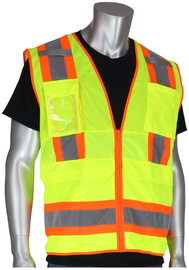 Protective Industrial Products X-Large Hi-Viz Yellow Mesh/Polyester Vest