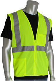 Protective Industrial Products 4X Hi-Viz Yellow Mesh/Polyester Vest