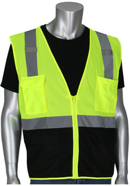 Protective Industrial Products Large Hi-Viz Yellow Mesh/Polyester Vest