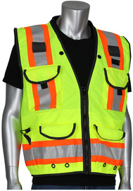 Protective Industrial Products 3X Hi-Viz Yellow Mesh/Ripstop/Polyester Vest