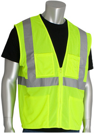 Protective Industrial Products 3X Hi-Viz Yellow Mesh/Polyester Vest