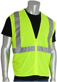 Protective Industrial Products X-Large Hi-Viz Yellow Mesh/Polyester Vest