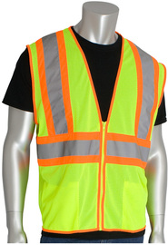 Protective Industrial Products Medium Hi-Viz Yellow Mesh/Polyester Vest