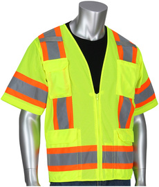 Protective Industrial Products 2X Hi-Viz Yellow Mesh/Polyester Vest