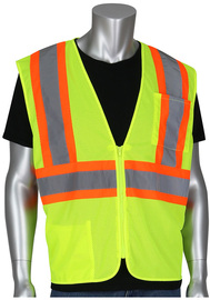 Protective Industrial Products Large Hi-Viz Yellow Mesh/Polyester Vest