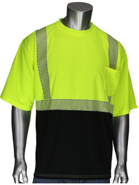 Protective Industrial Products X-Large Hi-Viz Yellow Mesh/Polyester Shirt