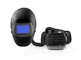 3M™ Speedglas™ G5-03 Pro-Air Black Fixed Front Welding Helmet With 2.8" X 4.3" Shade 2.5, 5, 8-13 Lens And 3M™ Adflo™ PAPR Assembly