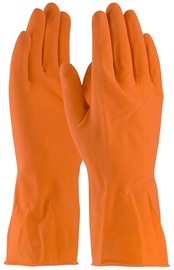 Protective Industrial Products Size Extra Large Orange Assurance® Flocked Lined 18 mil Unsupported Latex Chemical Resistant Gloves