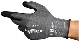 Ansell Small HyFlex® 11581VP 21 Gauge High Performance Polyethylene, Tungsten, Nylon And Spandex Cut Resistant Gloves With Nitrile Coated Palm And Fingertips (Vending-Machine Packed/Bagged)