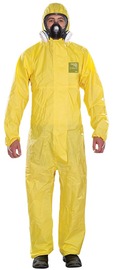 Ansell 2X Yellow AlphaTec® 2300 Polyethylene Chemical Resistant Coveralls