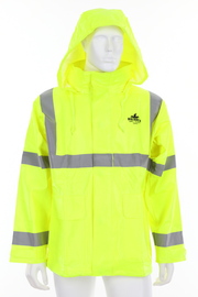 MCR Safety® Medium Fluorescent Lime Big Jake 2 PVC/Meta-Aramid Jacket