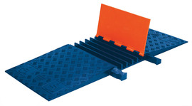 Checkers™ 1.325" Orange And Blue Polyurethane 5 Channel Cable Protector