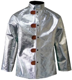 Chicago Protective Apparel 3X Silver Aluminized Para-Aramid Coat With Snap