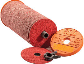 United Abrasives-SAIT 7" Dia X 7/8" Arbor 60 Grit Ceramic with Grinding Aid Premium Performance Fiber Disc