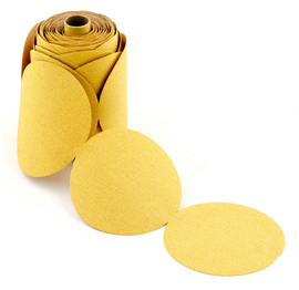 United Abrasives-SAIT 6" Dia 80 Grit Gold Stearated Aluminum Oxide Paper Disc