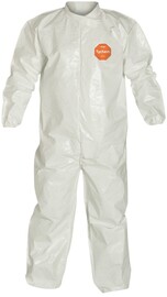 DuPont™ 3X White Tychem® 4000 12 mil Chemical Protective Coveralls (With Elastic Wrists And Ankles)