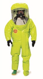 DuPont™ Large Yellow Tychem® 10000 28 mil Encapsulated Level A Chemical Protective Suit (With Expanded Back And Front Entry)