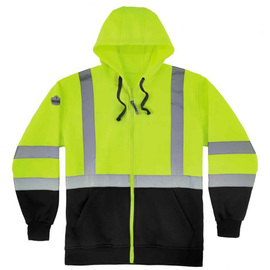 Ergodyne X-Large Green GloWear® 8372 Polyester Sweatshirt