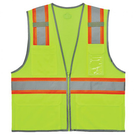 Ergodyne X-Large Green GloWear® 8246Z-S Polyester Mesh Vest