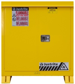 Justrite® 30 Gallon Yellow Steel Manual Close Safety Cabinet