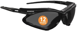 Kimberly-Clark KleenGuard™ Nemesis* Black Safety Glasses With Smoke Anti-Fog/Anti-Scratch Lens