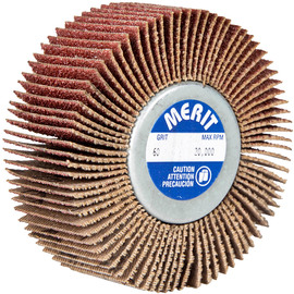 Merit® 3" 60 Grit Coarse Super Finish Flap Wheel