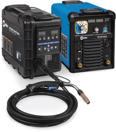 Miller® XMT® 400 Multi-Process Pulse System With 208 - 575 Input Voltage, ArcReach® Power Source, ArcReach® Smart Feeder And Bernard® PipeWorx MIG Gun