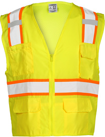 Kishigo Small Hi-Viz Yellow Kishigo Polyester Vest