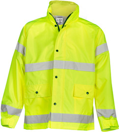 Kishigo Large - X-Large Hi-Viz Yellow And Silver Polyester Rain Jacket